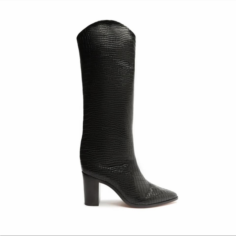 Schutz Maryana Block Croc Boot